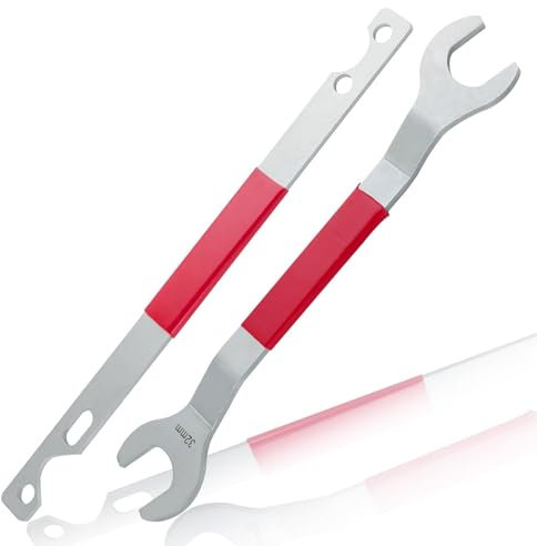 SPEEDWOX Juego de llaves de tuerca de embrague de ventilador de 32 mm y 36 mm, 2 piezas, kit de herramientas de extracción de embrague de ventilador, soporte de bomba de agua, tuerca de extracción de