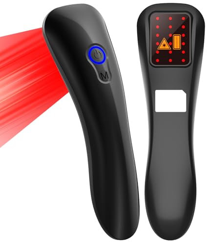 KTS Handgerät Rotlichttherapie,Reduziert Entzündungen/Lindert Schmerzen,620nm Infrarotlampe Sonden Helfen,Durchblutung zu Verbessern/Beseitigen Stase und Wiederherstellung des Weichen Gewebes