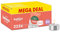 Bolsius - Lot de 225 bougies chauffe-plat - 8 heures de combustion - Blanc - Contient de la cire végétale naturelle - Longueur de combustion - Bougies décoratives ménagères - Sans huile de palme