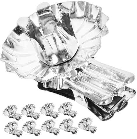 PRETYZOOM 144 STK Kerzenclips aus Metall christbaumkerzenhalter Christbaum kerzenhalter Blumenförmiger Kerzenhalter Kerzenclips für Baum Weihnachtskerzenhalter-Clip Kerzenhalter-Clips Eisen