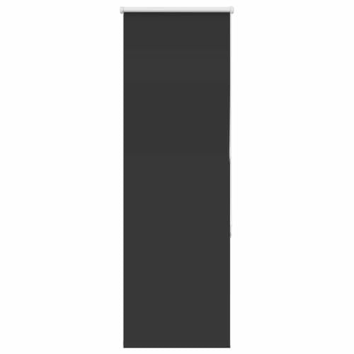 vidaXL Estor Enrollable Opaco Negro 60x130 cm Tela Ancho 55,7 cm