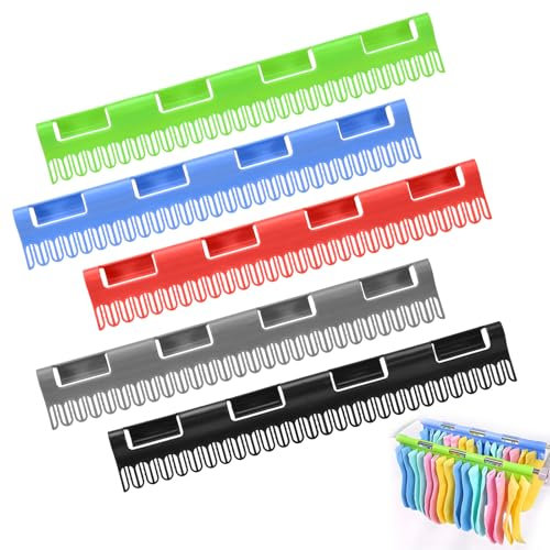 5 Pezzi Stendibiancheria per Calzini, Piccolo Stendino, Ganci in Plastica, per Calzini, Biancheria Intima, Vestiti Piccoli, Cravatte