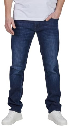 Replay Jeans Herren Stretch Straight Fit Grover Jeanshose Hose Denim, Länge:34L, Farbe:Dark Blue Denim (MA972Z.000.917.007), Weite:34W