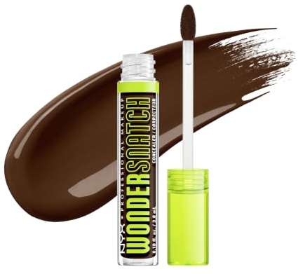 NYX Professional Makeup, Wonder Snatch Concealer, flüssig-cremige Formel, soft-mattes Finish, wasserfest, färbt nicht ab, spendet bis zu 24 h Feuchtigkeit, vegane Formel, 30 Rich Espresso, 3,5 ml