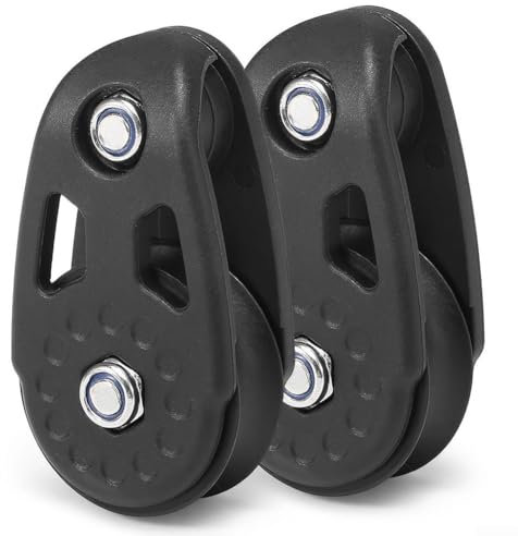 2 x robuste Nylon-Umlenkrolle für Kajak und Schiff, UV-beständige Rolle für nahtlosen Betrieb