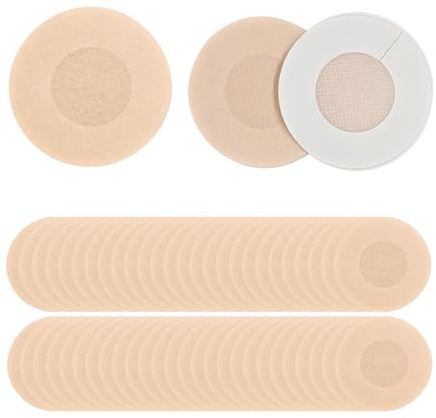 Yustella 60PCS Nipple Covers - Disposable Self-Adhesive Invisible Soft Breathable Nipple Pads, Nipple Tape, Boob Tape & Nipple Pasties for Women & Men