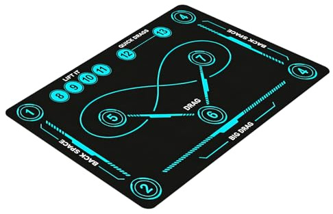 Fußball Trainingsmatte,rutschfeste, leise und große tragbare Matte - Bodenschutz Hockey-Trainingsmatte - Für Eishockey-Fans, Erwachsene, Anfänger und Fortgeschrittene
