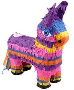 FLYPOP'S - Pinata Esel Lama zum Befüllen - Party Spiel - 131502 - Mehrfarbig - - Kinderspielzeug - Dekoration - Geschenk - Geburtstag - Animation - Snack - Ab 5 Jahren