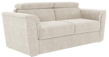 Vente-unique - Schlafsofa 3 Rizora - Polyester - beige