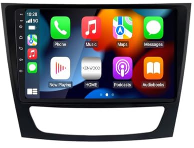 Stereo Pantalla para Mercedes Benz w211 E300 w203 Radio 2002-2010 9 Pulgadas Android 15 Car Estéreo FM Bluetooth USB WiFi para, 4 Core 2G+64G