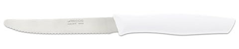 Arcos Couteau de Table Dentelé - Lame Acier Inoxydable Nitrum 11 cm - Manche Polypropylène Résistant et Confortable - Série Nova