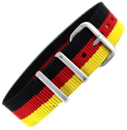 Pacific Time Uhrenarmband Nylon 16 mm bunt atmungsaktiv waschbar Kinder Sport Wechselarmband