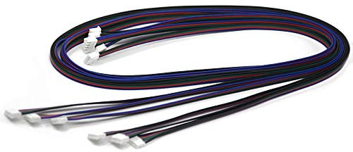Iverntech 6 Stück 1.5M XH2.54 4 Polige bis 6 Polige Terminal Schrittmotor Kabel für 3D Drucker Nema 17 Schrittmotor
