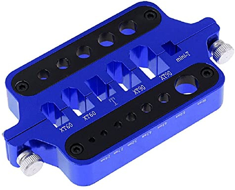 Vgoohobby Estación de soldadura universal de aluminio para XT60, XT90, T, conectores tipo bala Deans, incluye soldador