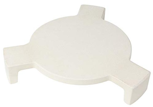 Ceramic Plate Setter Heat Deflector for Medium Big Green Egg Plate Setter Smoking Stone Pizza Stone ConvEGGtor Big Green Egg Accessories Heat Plate Replacement for Kamado Grill