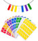 GWHOLE 420 Etiquetas Adhesivas Cables Etiqueta Autoadhesiva Impermeable, Marcador Etiqueta de Cables para Identificar Organizar Alambres - 7 Colores