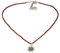 Alpenflüstern Filigrane Mini-Perlenhalskette Strassedelweiss - Damen-Trachtenschmuck mit antik-Silber-farbenem Edelweiss, Dirndlkette rot DHK258