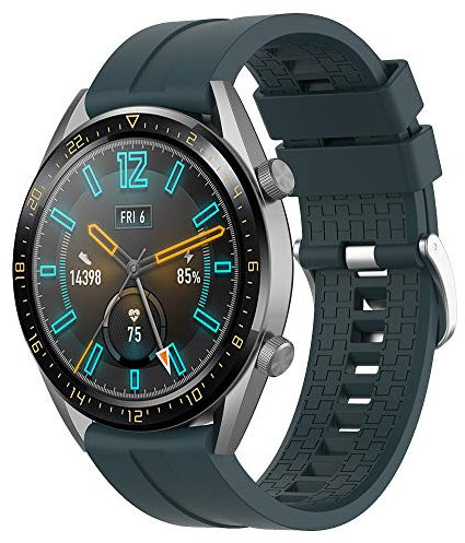 Supore Armband Kompatibel Mit Huawei Watch GT2/3 46mm, GT Active, 2 Pro, Honor Magic, Galaxy 46mm, Gear S3/2 - 22mm Silikon Ersatzarmband