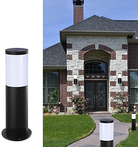 max K O M F O R T Aussenleuchte schwarz mit E27 Fassung Wegeleuchte Gartenleuchte Aussenstandleuchte 296-500 (50cm Standleuchte)