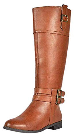 Stivaletti Vintage Stivali con Pelo Scarpe Donna Stivali Tacco Stivaletti Donna Stivali Donna Moda Slip-On in Pelle con Tacco Basso Scarpa sopra Il Ginocchio Cowboy Knight (42,Marrone)