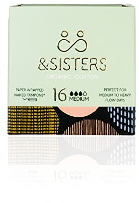 Tampons aus Bio-Baumwolle, mittlere Saugfähigkeit