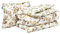 GANT Blooming Bettwäsche-Set Dry Sand Größe 240x220+2x80x80 + 2X Größe 80x80cm Blumen Flowers