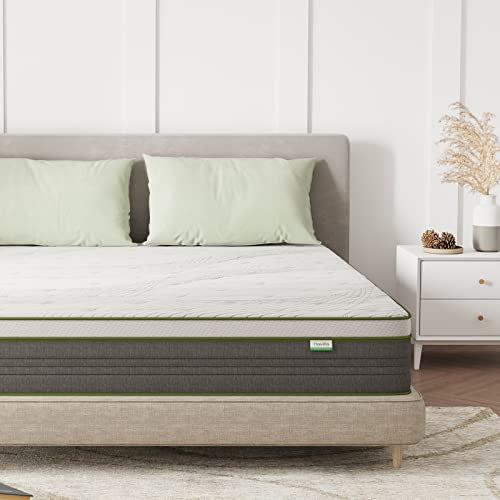 Novilla Matratze 150x190x24cm Federkernmatratze H3 Foam Mittelfeste Öko-Tex zertifiziert Taschenfederkern Matratze Punktelastische Atmungsaktiv Hybridmatratze | Weiß