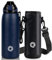 Fjbottle Gourde Isotherme - 400ml/600ml/800ml/1L - Bouteille Isotherme Gourde Inox Bouche Standard, Gourde Sport Étanche, Gourde Enfant sans BPA, pour Sport, Gym, Voyage