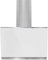 AMSTA AMHIV60FAJW, Hotte inclinée 60 cm, Témoin changement de filtre, Evacuation ou recyclage, Filtre à charbon inclus, 650m³, Commandes tactile, 3 vitesses, Blanc et Inox