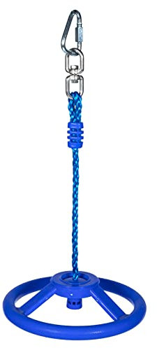 Sosoport Ninja Wheel Kids Outdoor Toys Obstacle Course Slackline Outdoor Gym Plastic Fitness Ring Swing Monkey Wheel Kids Swing Warrior Abs Child Pendulum Jungle