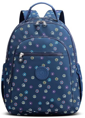 DORRISO Damen Rucksäcke Mode Tagesrucksäcke Niedlich Einzigartiges Schulranzen Leicht Schultertaschen Handtasche Reise Schulter Tasche Tourismus Beiläufig Outdoor Frauen Rucksack Blau