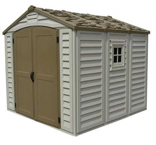 Ezooza DuraPlus 8'x8' Duramax Premier PVC Gartenhaus, 240 x 247 x 235 cm