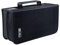 Siveit - Funda para CD y DVD, funda para CD/DVD con capacidad para 128 DVD, organizador de CD, cartera portátil para viajes en casa (negro)