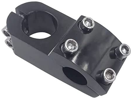 ZECHAO Fahrradvorbau, 22,2 mm Lenker 28,6 mm Gabel Fixed Gear Fahrrad Aluminiumlegierung CNC BMX Vorbau Fahrradlenker Vorbau (Color : Black, Size : 22mm)