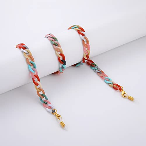 LYNEST Accessoires für Damen und Herren Chain Mix Farbe Sonnenbrille Kette Frauen Anti Rutsch Lesen Brillen Zubehör Maskenhalter Halskette Kordeln Hochzeitstag Weihnachten Geburtstag Neujahrsgeschenk