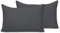 Pamposh Pillow Cases 2 Pack Premium Brushed Microfibre Pillow Covers (Charcoal), 50 x 75 cm
