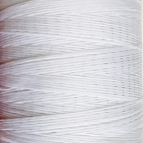1mm Waxed Nylon Cord 20 meters, Durable Strong Thread for Jewellery Bracelet making, Art & Crafts (White)