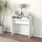 FIRBNUS Table Console 78x30x80cm Table d'appoint Blanc Brillant Table d'entrée Organiser Objets Table d’extrémité Table Salon Table Bureau pour Ranger Clés Plantes Bougies Parfumées Aggloméré