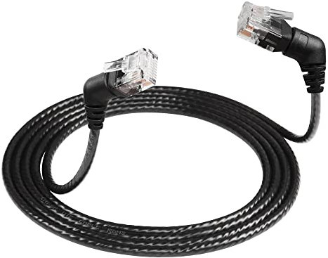 SinLoon Câble Ethernet Cat6a 360 ° Angle droit vers angle droit Câble LAN haute vitesse 10 Gbps pour routeur, modem, PC, commutateurs, concentrateur, ordinateur portable (1,5M)