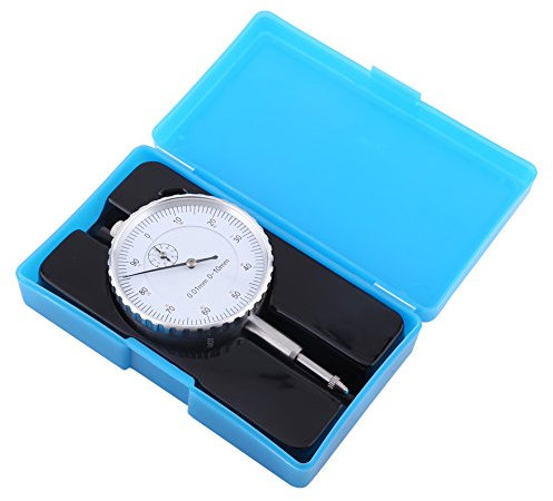 Dial Indicator Gage, 0-10mm Used Dial Indicator, Brake Disc Run Out Gauge, Gage Meter 10mm Outer Manual Measuring Tool 0.01mm Accurate Clock