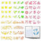 36 Stück Schablonen Schablone Malschablonen Stencil Schablonen Schablonen Kinder Pflanze Blume Tier Schablone Blatt Schablone für Scrapbook Zubehör Fotoalbum DIY Geschenke