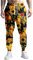 VVGETE 80er-Jahre-Kostüme für Herren, Jogginghose, Freizeithose, Laufhose mit Kordelzug, 90er-Jahre Outfit für Herren, Herbst Kürbis, Groß