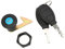 Headerbs Serrure de Coffre Arrière de Moto, Serrure de Queue de Montage de Scooter Aluminium Plastique Universel pour Coffre de Rangement de Motos électriques (Un long crochet)