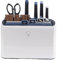 JHLP Smart Cutting Board and Knife Set - 4 Colour Coded Chopping Board, 4 Knives, Drying Holder - Perfect Kitchen Organizer and Home Gadget Set