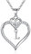 TINGN Halskette Damen Kette mit Buchstaben, Herz Halskette Silber Kette mit Buchstaben L Schmuck Damen Geschenk, Geschenke für Frauen Freundin, Mama Geschenk, Geburtstagsgeschenk für Frauen Mädchen