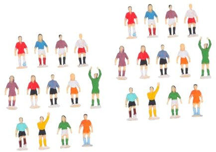 NUOBESTY Mini Figuren Fußballspieler 2 Sätze Detaillierte Miniaturfiguren Für Kinder Fußball Dekoratives Fußball Modell Spielzeug Kreative Mini Charakter Schmuck Für Sandtischfußball