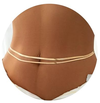 TINGN 1-3 Stück Bauchkette Gold Damen - 18K Gold Vergoldet Layered Taillen Kette Boho Body Chain Geschichtete Bauchkette Verstellbare Sexy Bikini Taillenkette Sommer Taillenschmuck für Frauen Mädchen