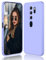 DESSEN Funda para OPPO A9 2020 / A5 2020 Capa - Líquida Silicona Carcasa Antigolpes Protector Móvil Case Cover Suave Delgada Bumper con Forro de Microfibra Antiarañazos, Morado