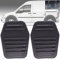 HHAWYY Bremskupplung Pedalauflage Gummiabdeckung für Ford Focus MK1 Fiesta Mondeo MK3 Transit MK6 MK7, Auto Kupplungspedal Gummi Abdeckung Ersatz 2 Stücke 6789917,1 Brake + 1 Clutch