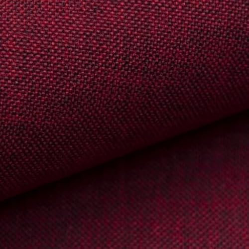 TAPHICEROS Leinenstoff, Rotwein 500cm x 148cm, Dekostoff Polsterstoff Meterware Leinen Leinwandstoff Stoff Strukturstoff für Möbelstoff Vorhangstoff Sofa Stuhl DIY Kissen Tischdecken